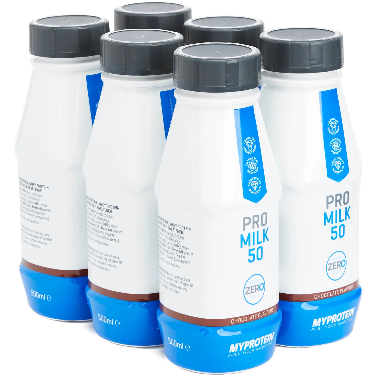 Protein Shake Zero - 6 x 500ml - Chokolade Billede 1