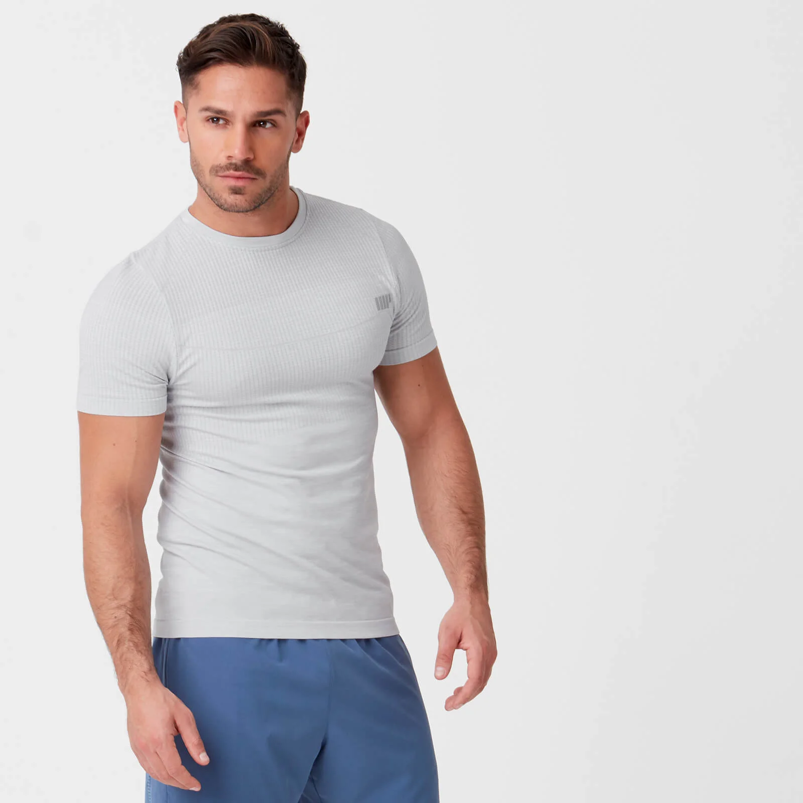 Seamless Sculpt T-Shirt - S - Silver Billede 1