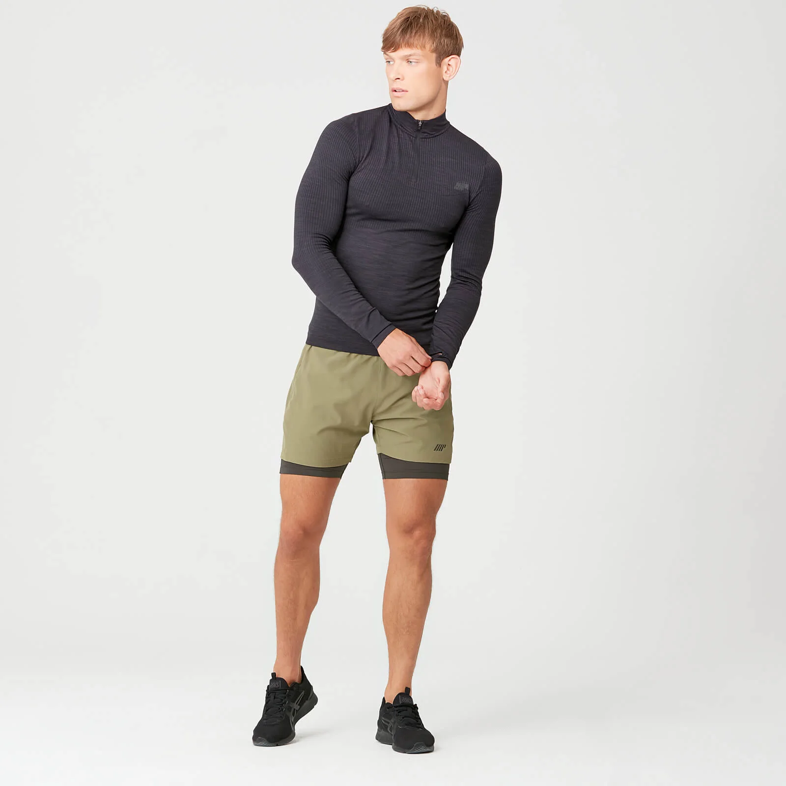 Sculpt Seamless 1/4 Zip Top - Slate - XS Billede 1