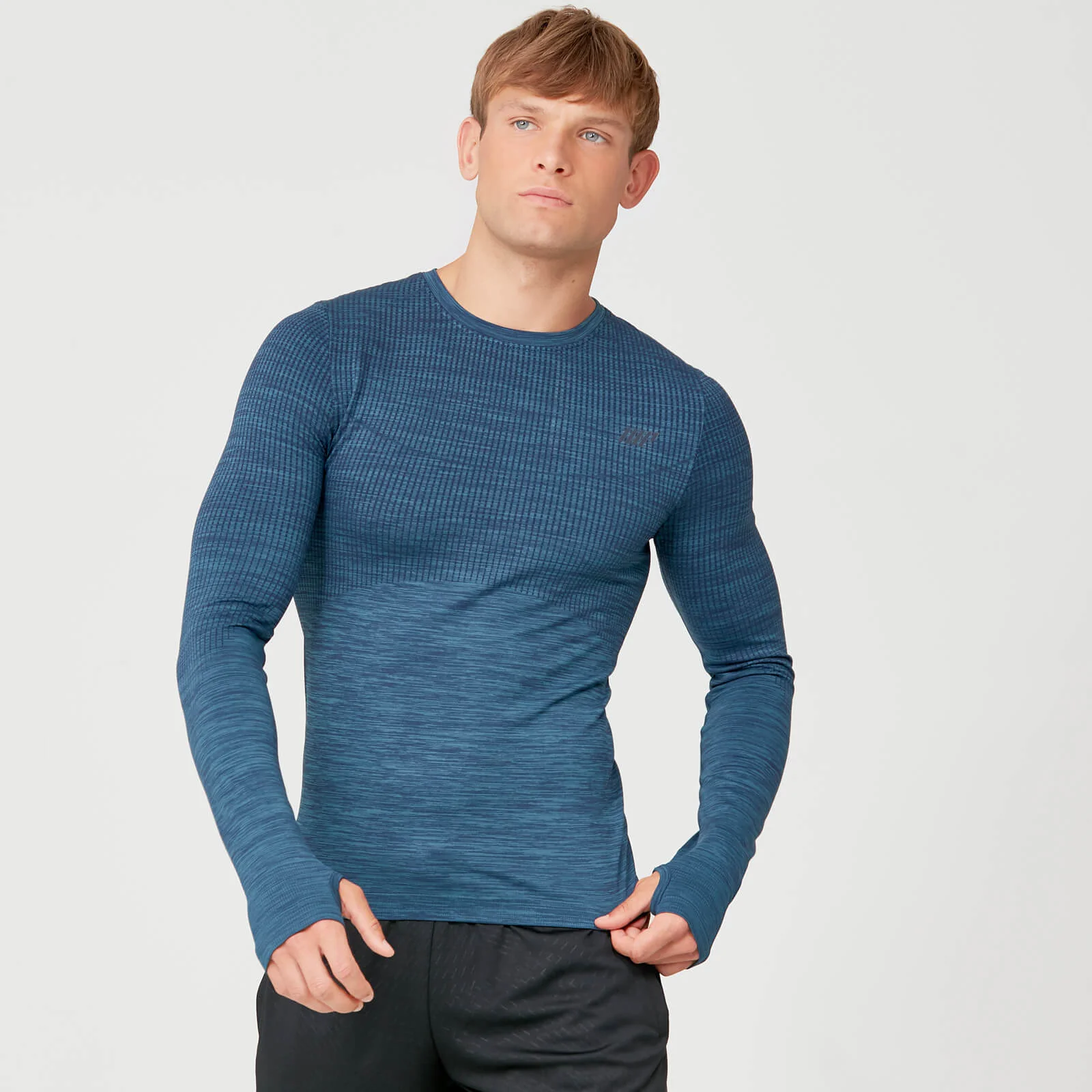 Langærmet T-shirt uden sømme i Sculpt Seamless-serien - XS Billede 1