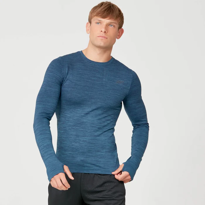 Sculpt Seamless Langærmet T-Shirt - Slate