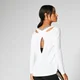Split Long-Sleeve T-Shirt - Hvid