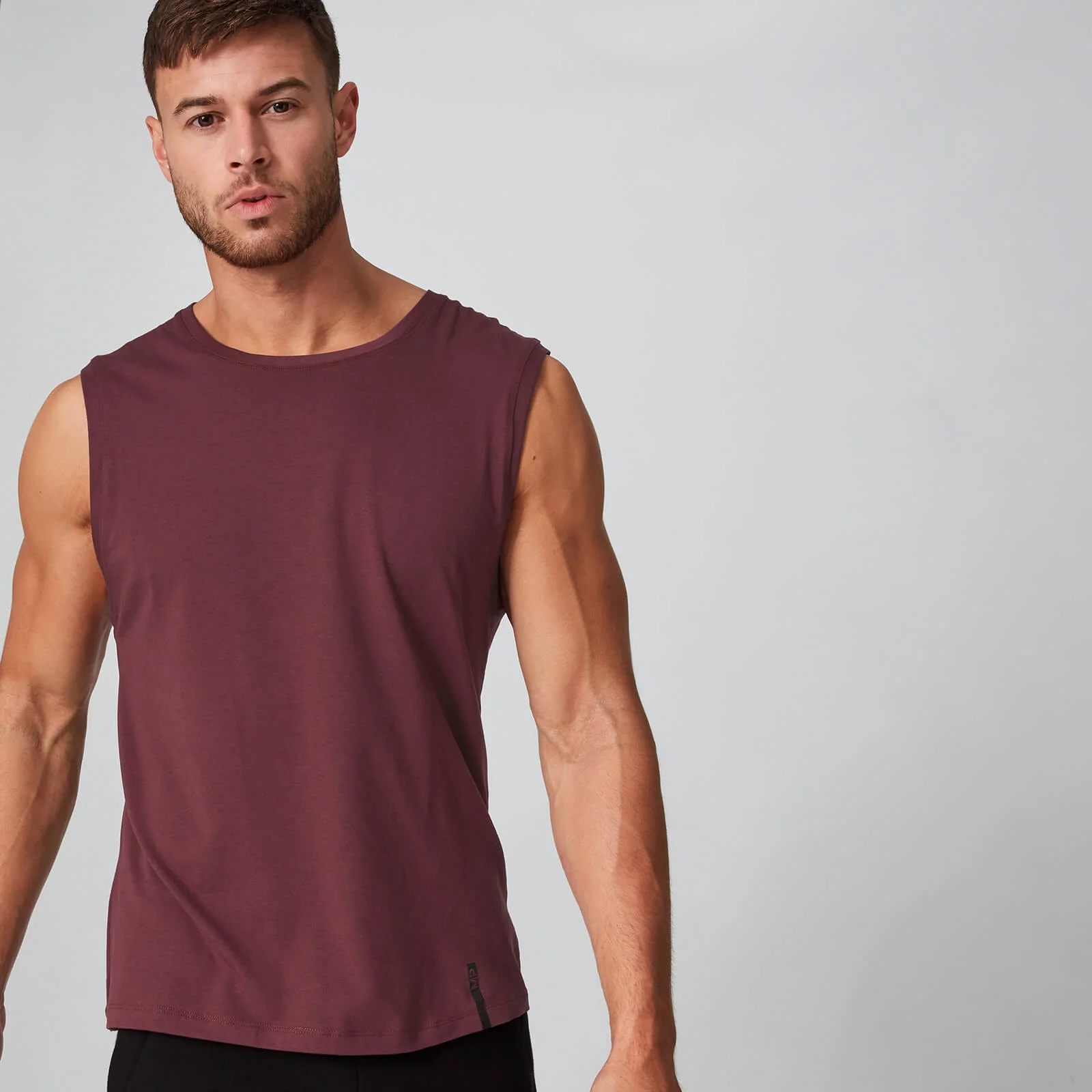 Luxe Classic Sleeveless T-Shirt - Oxblood - XS Billede 1
