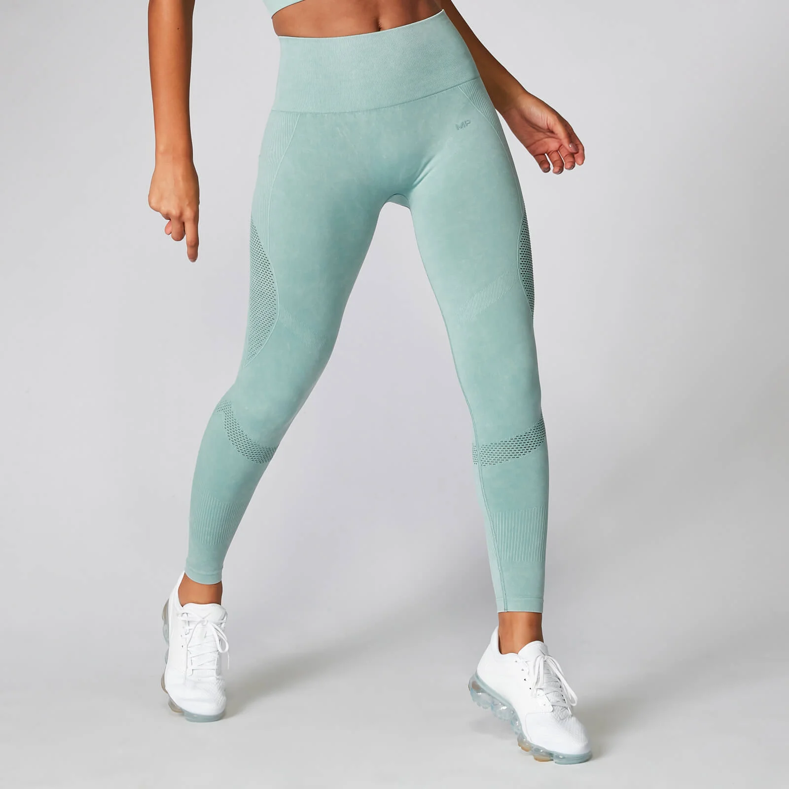 Acid Wash Leggings - Seafoam - XS Billede 1