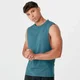 Luxe Classic Drop Armhole Tank Top - Petrol Blå