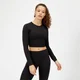 Power Mesh crop-top med netpaneler