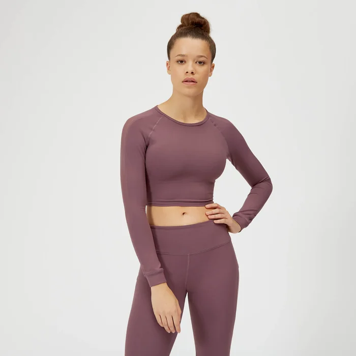 Power Mesh crop-top med netpaneler