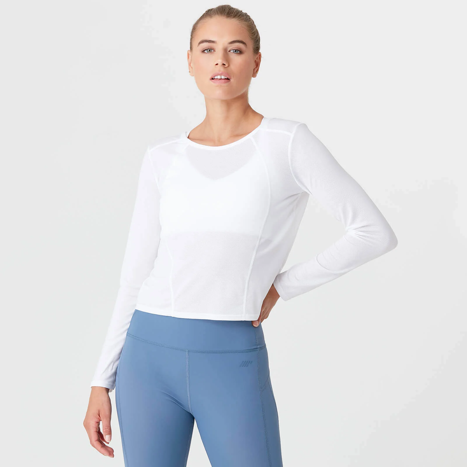 Dry-Tech Langærmet T-Shirt - Hvid - XS Billede 1