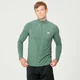 Performance 1/4 Zip Top - Dark Green Marl