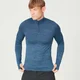 Sculpt Seamless 1/4 Zip Top - Petrol Blå