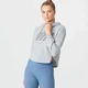 The Original Cropped Hoodie - Grey Marl
