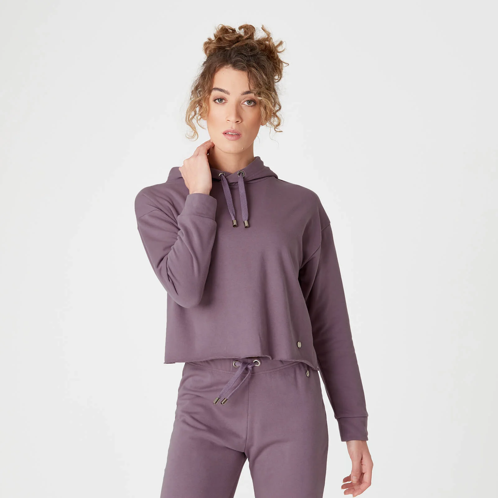 Luksus Lounge Hoodie - Mauve - XS Billede 1