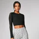 Power Mesh crop-top med netpaneler