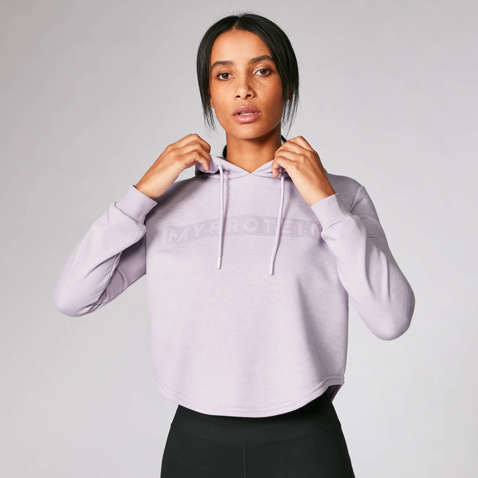 Myprotein The Original Cropped Hoodie - Soft Purple - XS Billede 1