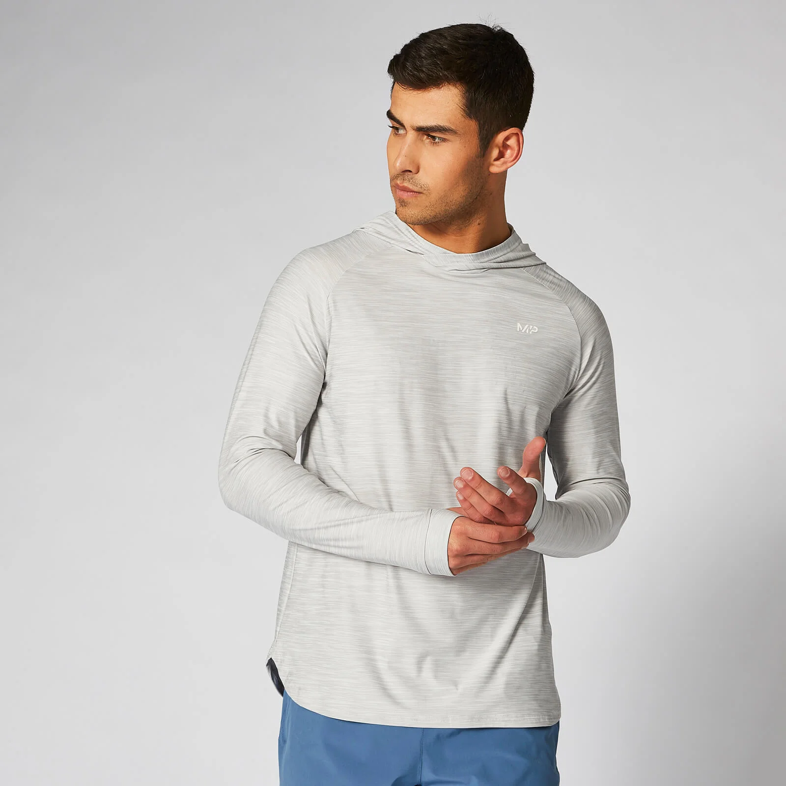 Dry-Tech Infinity Hoodie – Sølv - XS Billede 1