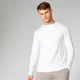 Luxe Classic Long-Sleeve Crew - Hvid