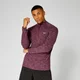 Performance 1/4 Zip Top - Burgundy Marl