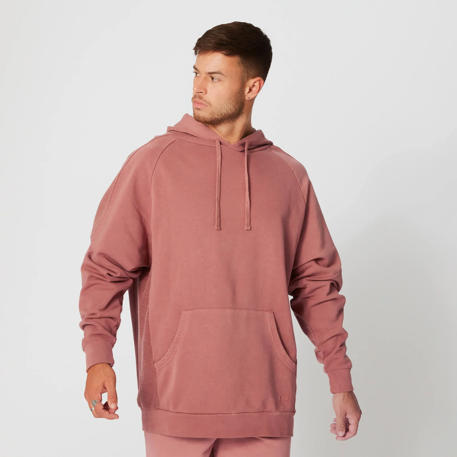Washed Overhead Hoodie - Rød - XS Billede 1