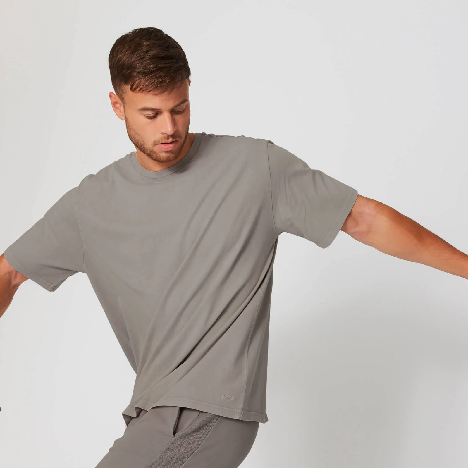 Washed T-Shirt - Brun - XS Billede 1