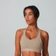 Power Open Back Crop Top - Brun