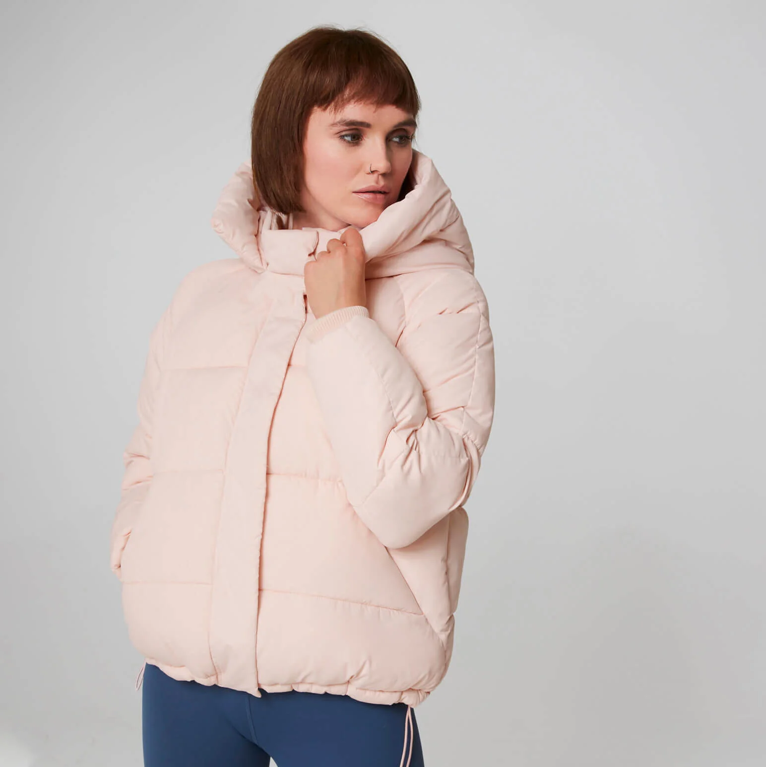 Cropped Puffer - Pink - XS Billede 1