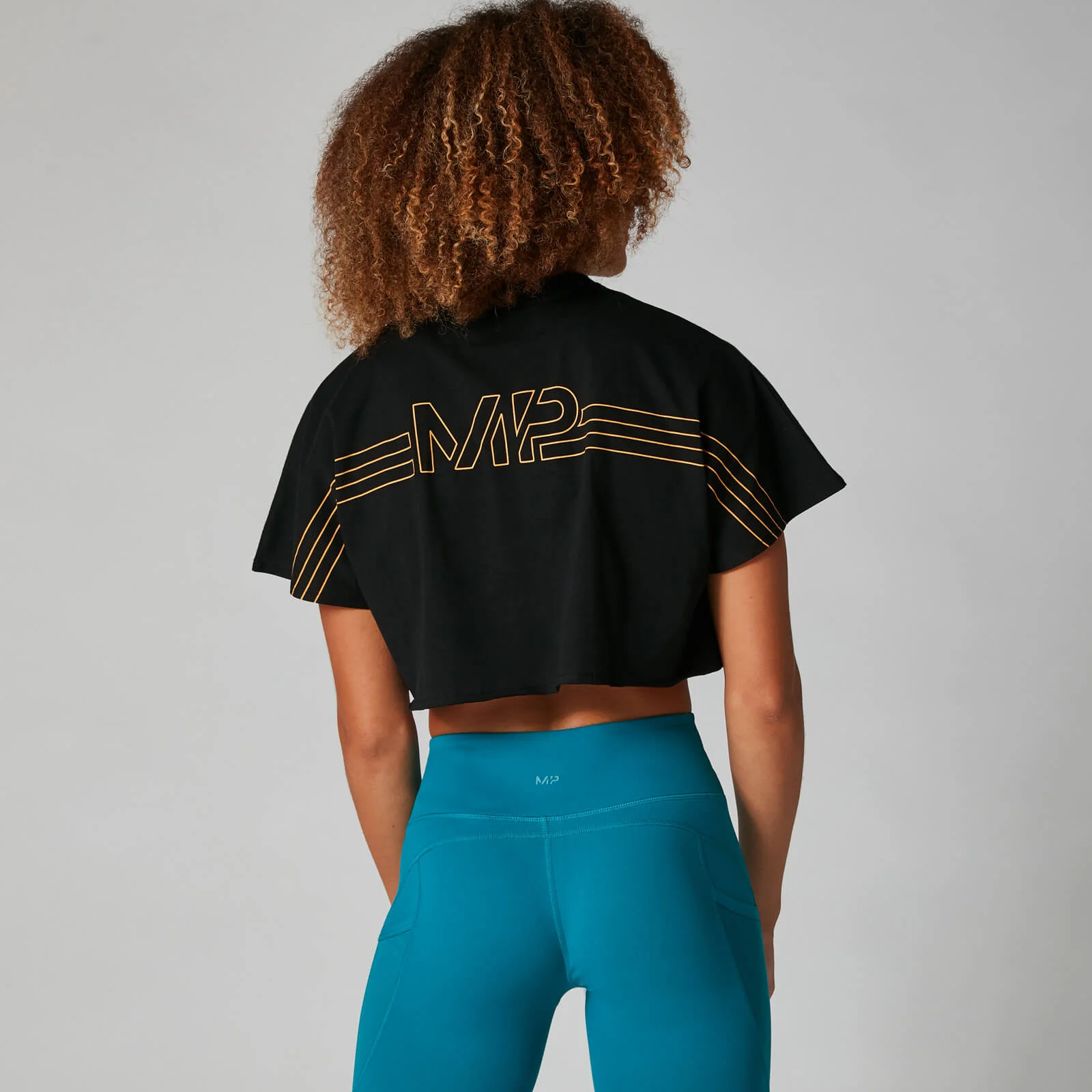 Logo Crop Top - Sort - XS Billede 1