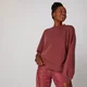 Oversized Crew Neck Sweatshirt - Pink