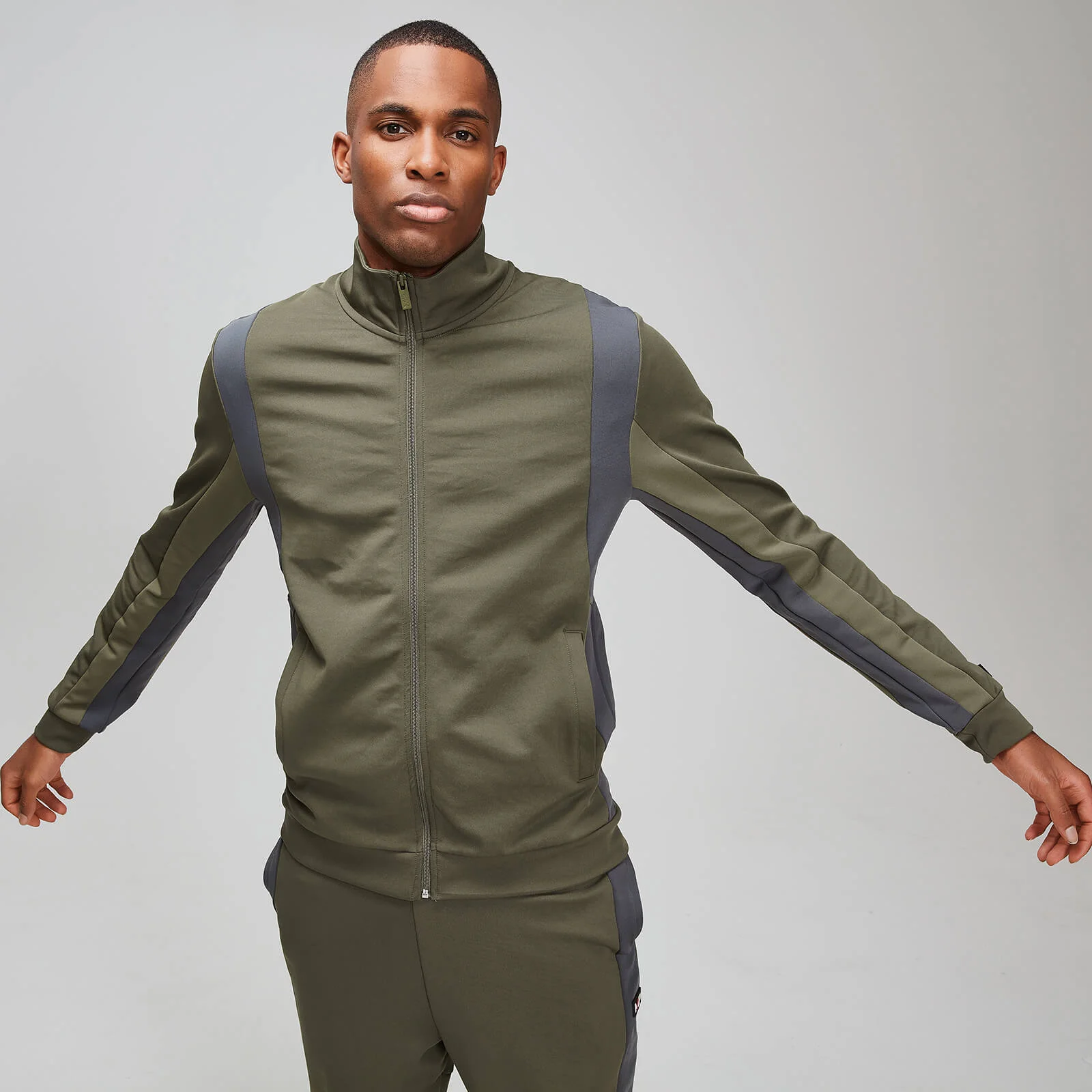 ColVoresblock Zip-Through - Khaki - XS Billede 1