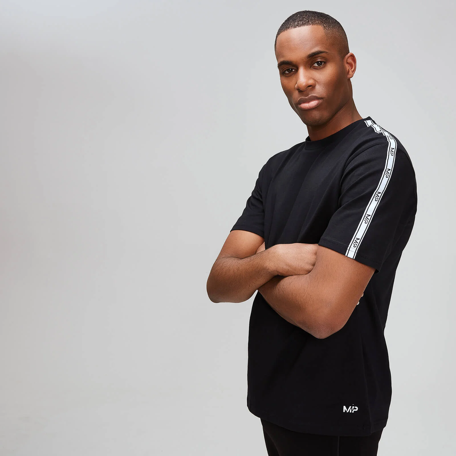 Logo Tape T-Shirt - Sort - XS Billede 1