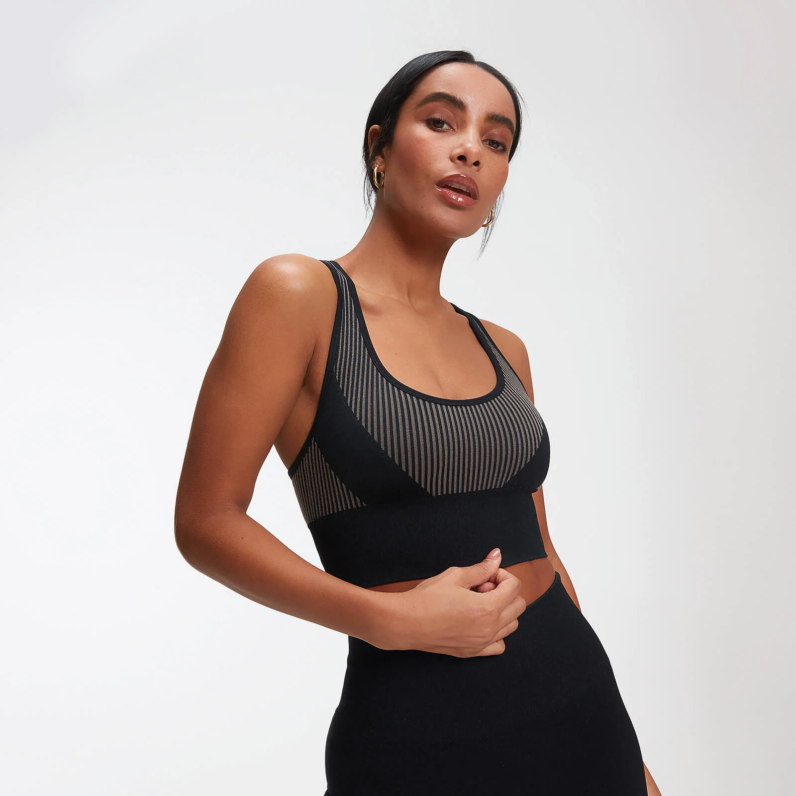 MP Women's Impact Seamless Sports Bra - Black - XS Billede 1