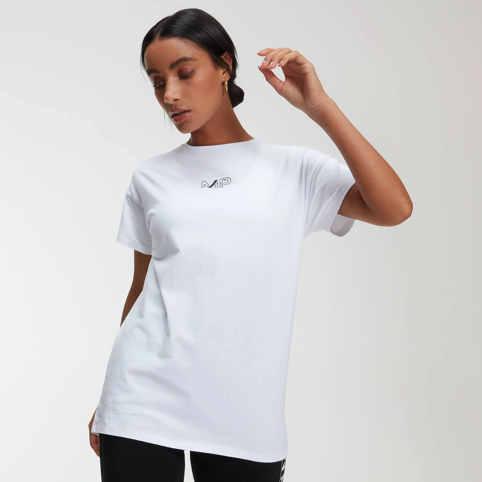 MP Power Women's Oversized T-Shirt - White - XS Billede 1