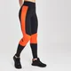 MP Colour Block Branded Sports Leggings til Kvinder - Sort