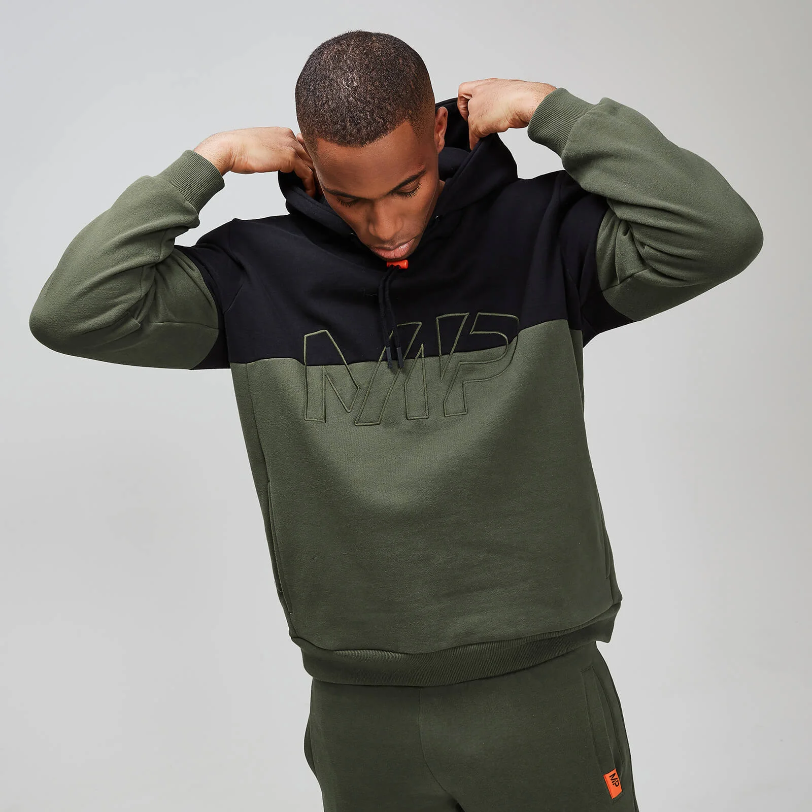 MP Rest Day Men's Split Overhead Hoodie - Army Green - XS Billede 1