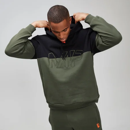 MP Rest Day Men's Split Overhead Hoodie - Army Green