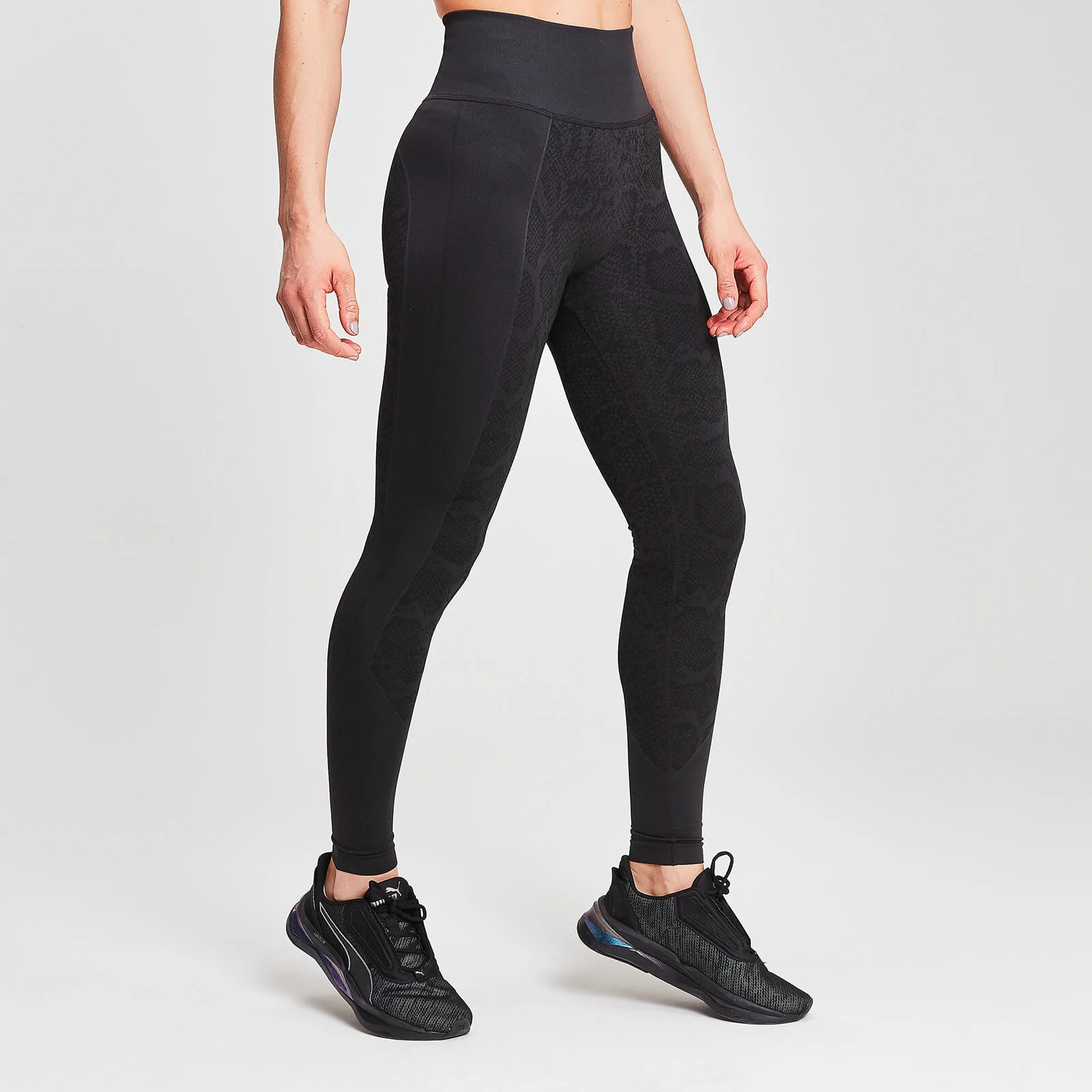 MP Animal Snake Seamless Leggings til Kvinder - Sort - XS Billede 1