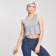 MP Ribbed V Cropped Vest - Grå Marl