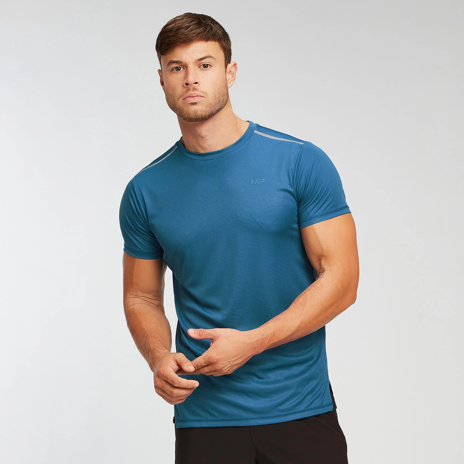 Training Grid T-Shirt - Pilot Blå - XS Billede 1