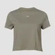 MP Essentials Crop T-Shirt til Kvinder - Brindle