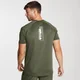 Trænings-T-shirt med tryk og korte ærmer - Til mænd - Army Green
