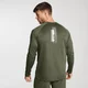 Training Long Sleeve med tryk - Til mænd - Army Green