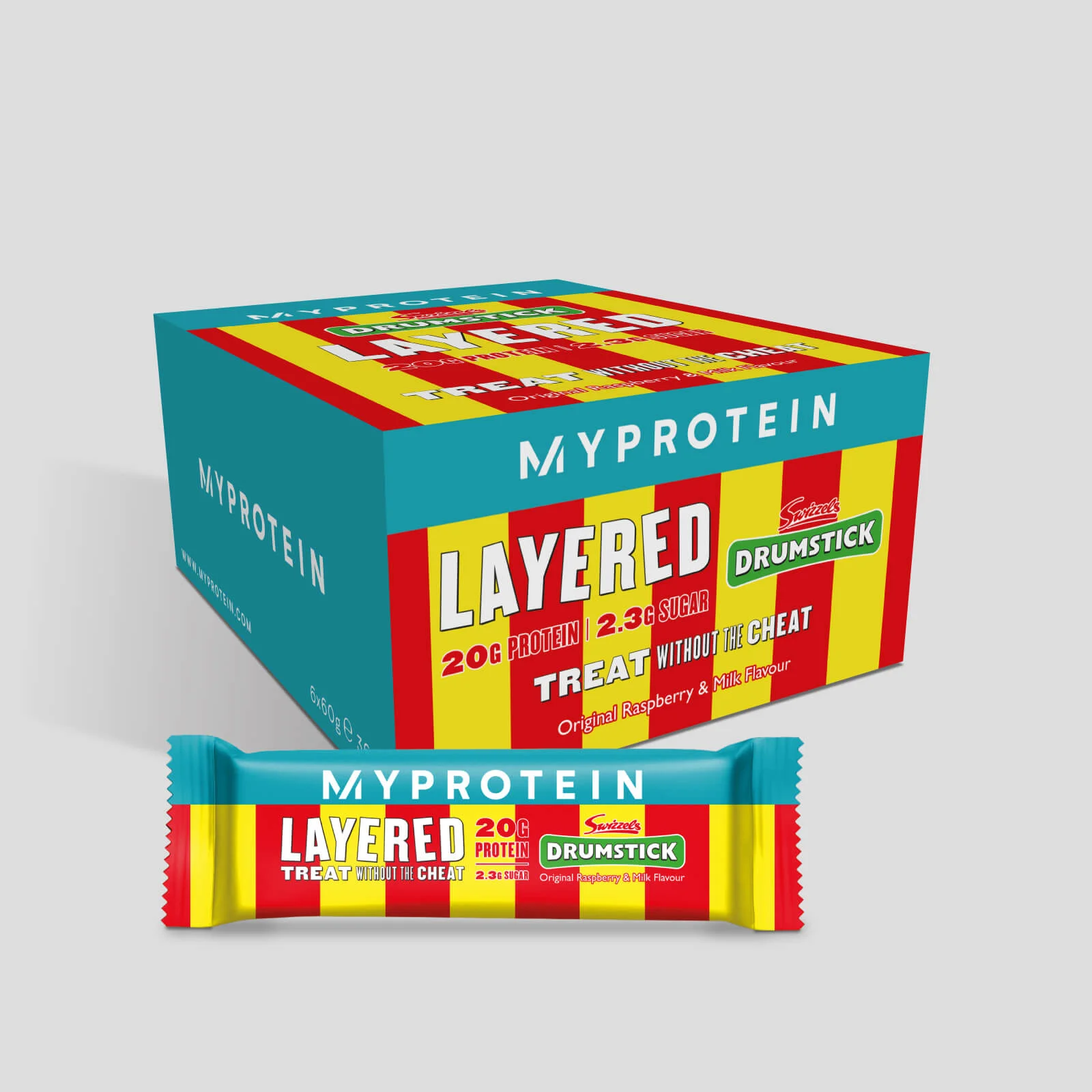 Layered Protein Bar — Drumstick - Swizzels Refreshers Billede 1