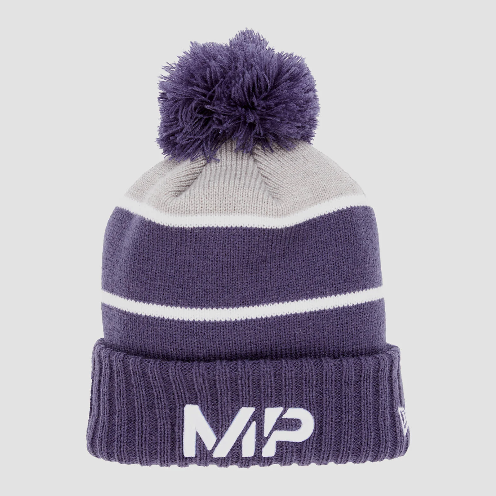 MP New Era Knitted Bobble Hat - Navy/White Billede 1