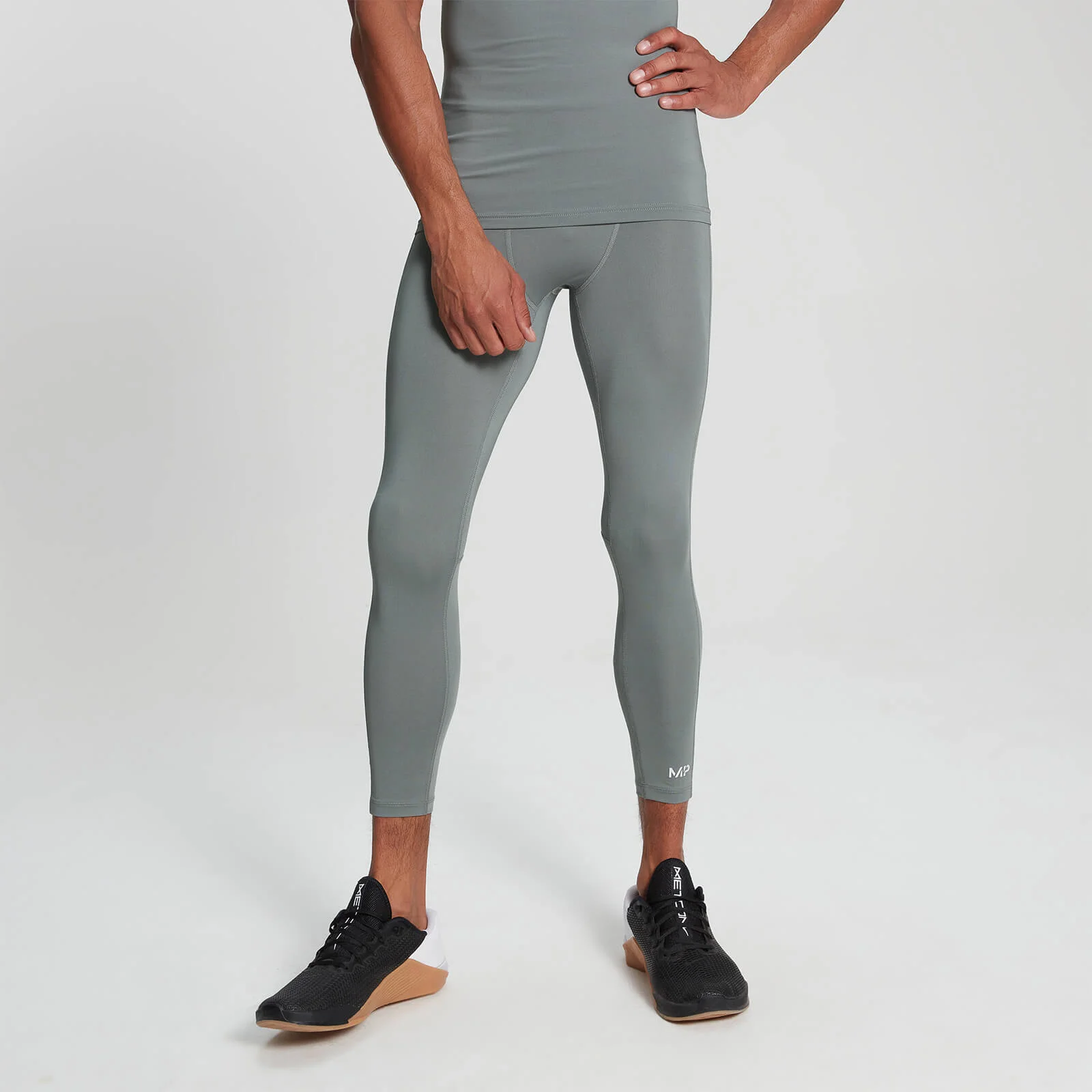 MP Base Layer leggings i ¾-længde til mænd – Storm - XXS Billede 1