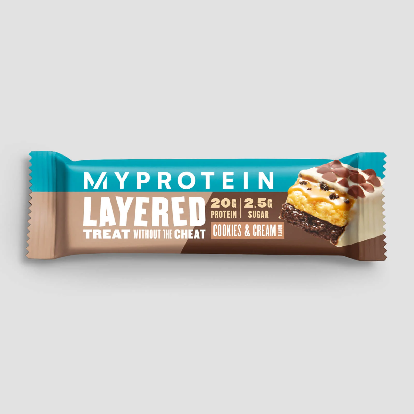 6 Layer Protein Bar - 12 x 60g - Cookies and Cream - New and Improved Billede 1