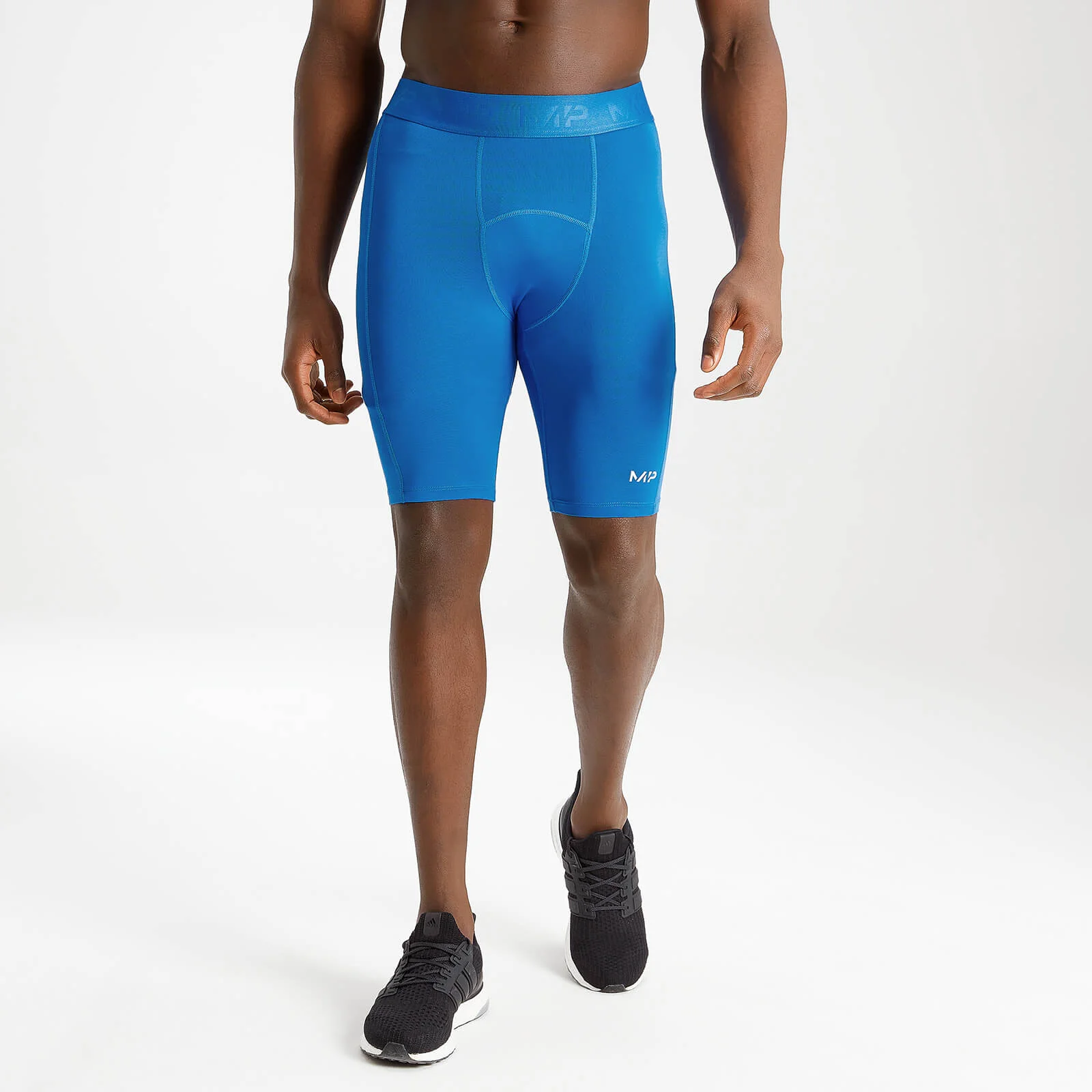 MP Men's Essentials Training Baselayer Short - True Blue - XXS Billede 1