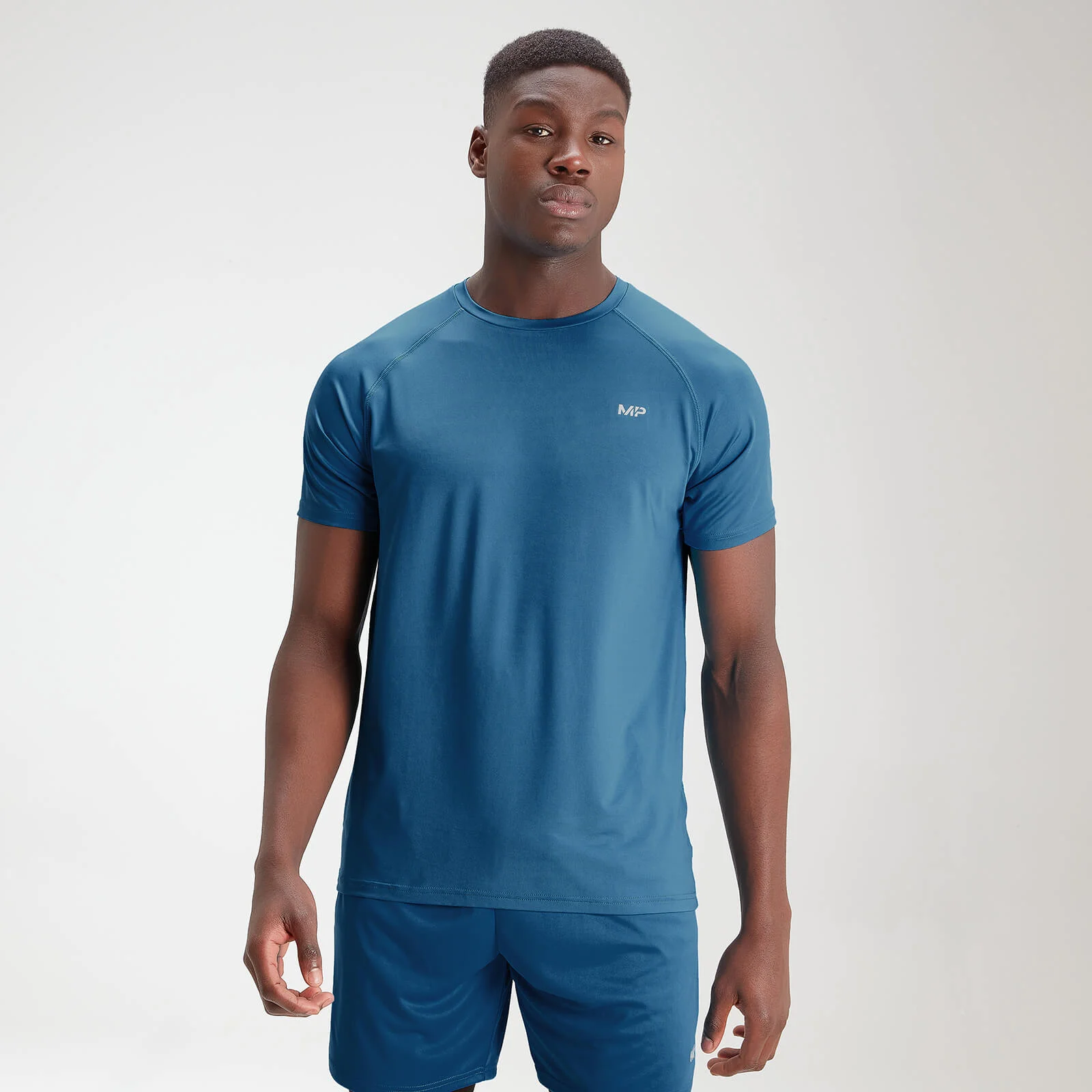 MP Men's Essentials Training Short Sleeve T-Shirt - Aqua - XXS Billede 1