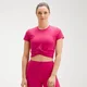 MP Power Short Sleeve Crop Top til kvinder – Virtual Pink