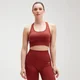 MP Shape sømløs sports-bh med krydsende stropper til kvinder – Burnt Red
