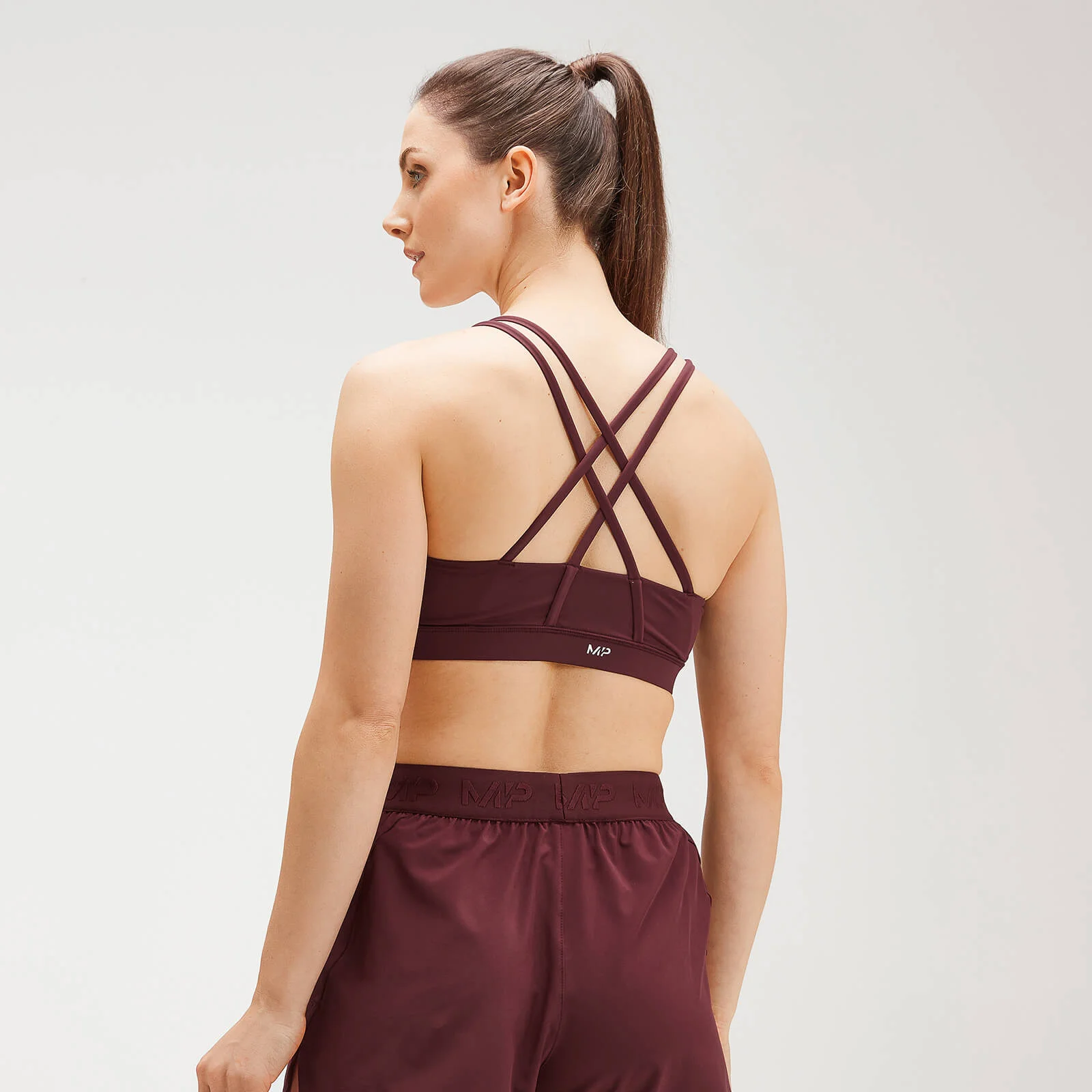 MP Women's Training Control Sports Bra - Washed Oxblood - XXS Billede 1
