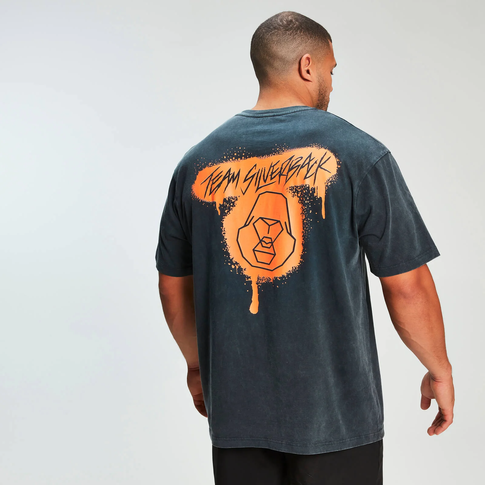 MP x Zack George Acid Wash Oversized Tee - Neon Orange - XS Billede 1